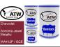 Preview: Chevrolet, Sonoma Jewel Metallic, WA412P / GCE: 500ml Lackdose + 500ml Klarlack + 250ml Härter - Set, von ATW Autoteile West.